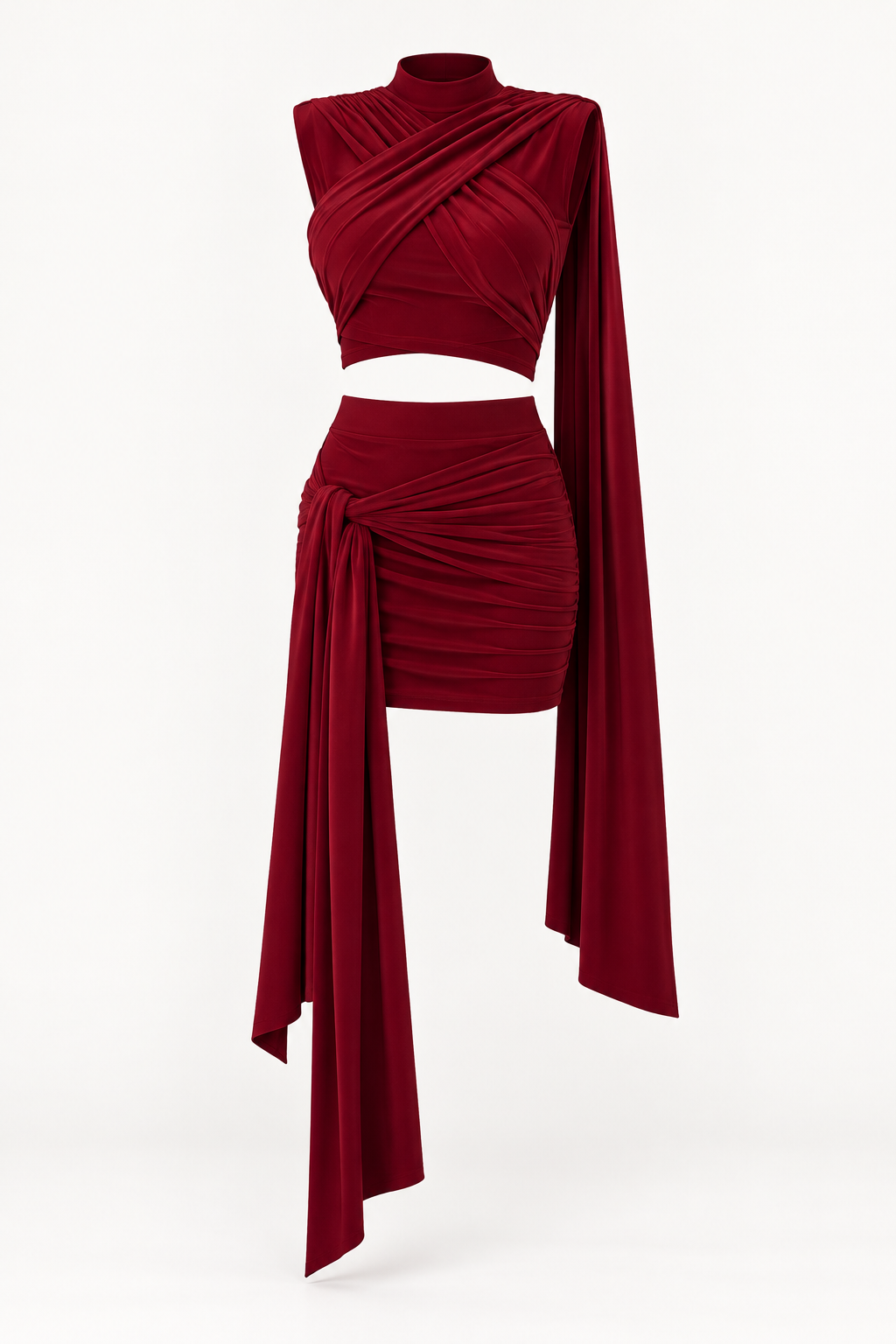 AMARA – Draped Two-Piece Set