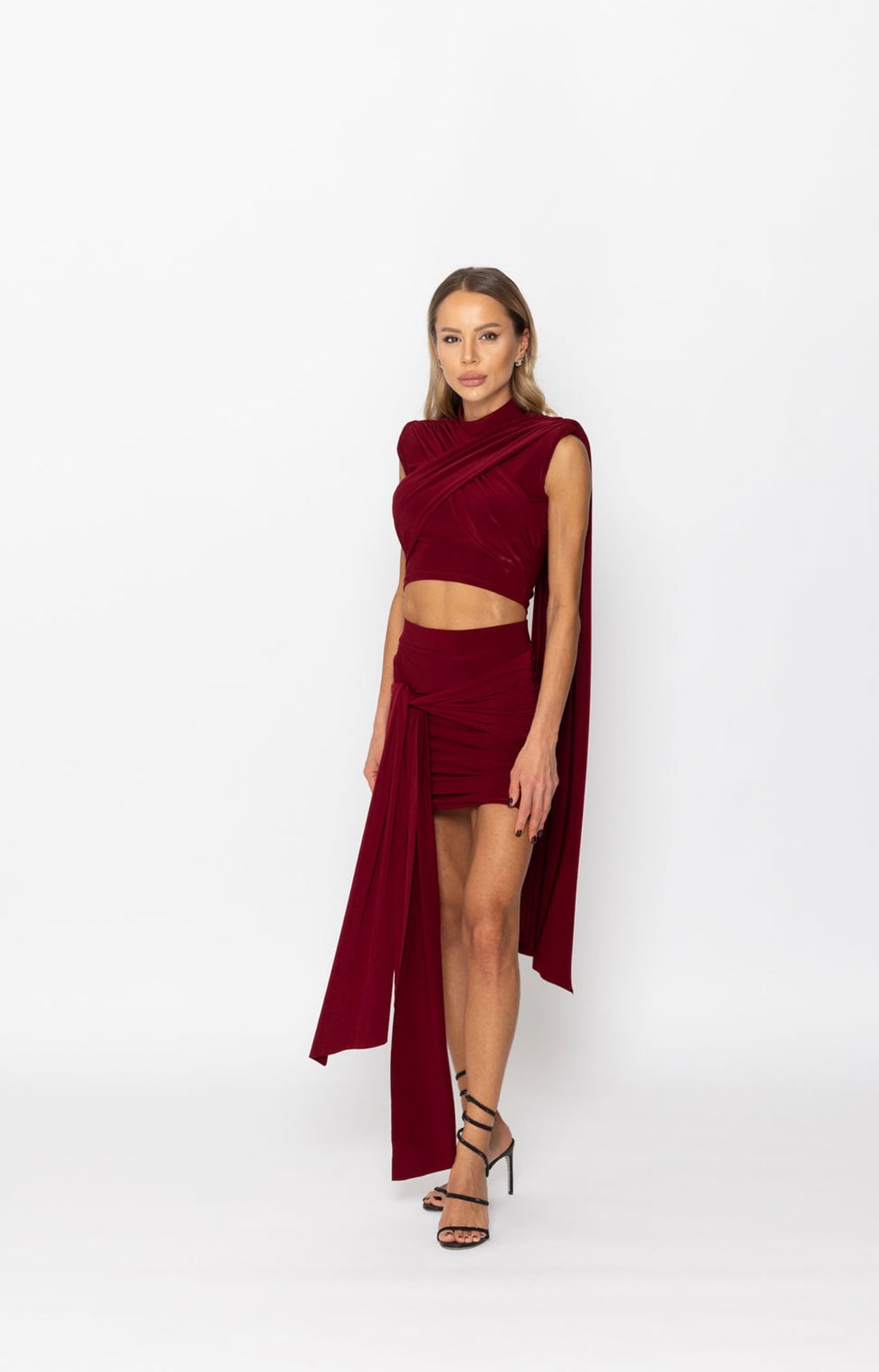 AMARA – Draped Two-Piece Set