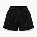 Midnight bouclé shorts