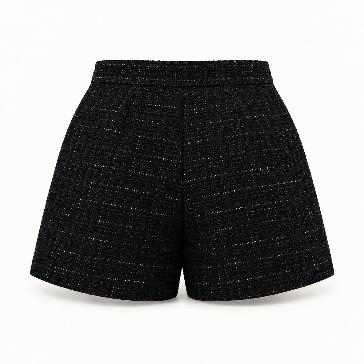 Midnight bouclé shorts